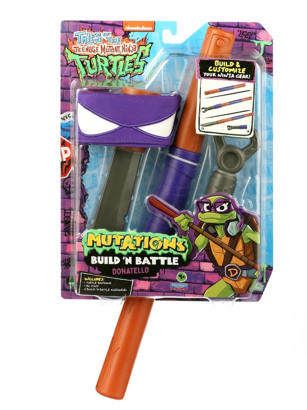Donatello Ninja Gear Staff Teenage Mutant Ninja Turtles Mutations Build & Battle